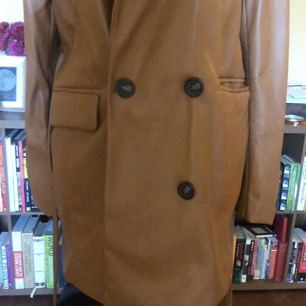 NWT 7 FOR ALL MANKIND FAUX LEATHER JACKET - Picture 3 of 11